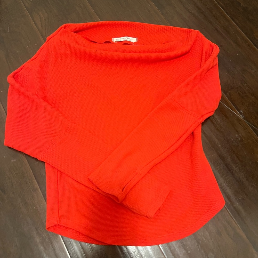 Bright Red Off-Shoulder Top